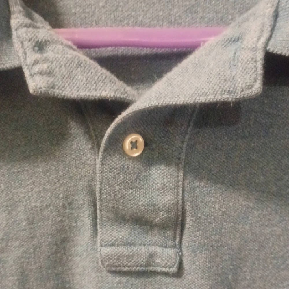 Ralph Lauren Polo Short-Sleeve Polo in Teal Blue with Orange Pony. Size Large